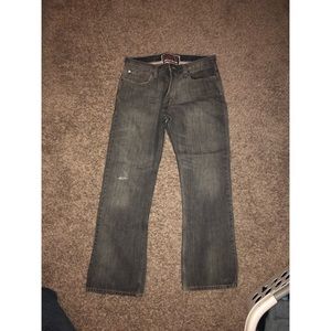 Grey Levi’s Low Bootcut 527